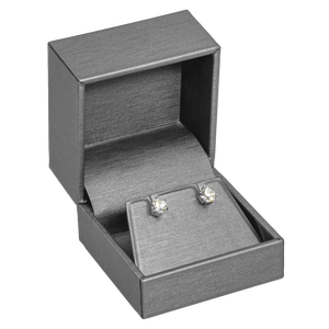 <b>Earring</b> <b>Box</b> 544840 Mm Glossy Case Jewelry Storage Grey Black Aubergine Cream - Product Image 4