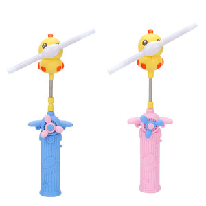 Moulin à vent électrique musical lumineux en forme de canard jaune pour enfants, bâton clignotant, jouet de marché nocturne en plastique - Product Image 5