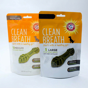 Custom Food Grade Pet Food & Dog Treat <b>Bags</b> with Zipper BOPP/AL/PE Plastic Packaging Heat <b>Seal</b> - Product Image 1