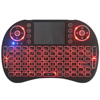 Nuevo Teclado Mecánico Inalámbrico Portátil I8 con Diseño Personalizado, Retroiluminación LED RGB, USB, 2.4GHz, Mini, de Plástico, con 12 Meses de Garantía, para Smart TV Android