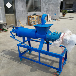 Separador Automático de Sólidos y Líquidos, Máquina de Tratamiento de Estiércol de Vaca, 220 V, Equipo de Prensado en Espiral Azul Acero - Product Image 3