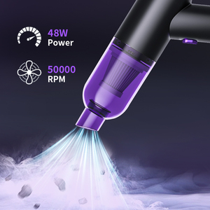 Aspirateur de voiture sans fil Source Factory, aspiration puissante, design portable, facile à utiliser, spécialement conçu pour le nettoyage humide/sec - Product Image 2