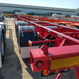 Heavy Duty Factory Custom Truck <b>Trailers</b>, 40ft Shipping Container Chassis Skeleton Semi-<b>Trailer</b> for Sale - Product Image 3