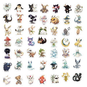 Pegatinas Impermeables Originales y Lindas de Animales de Cuentos de Hadas Absurdos para Decoración DIY de Guitarras, Maletas y Cuadernos - Product Image 5