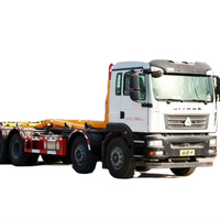 Camion de transfert et de collecte des déchets Sinotruk Shandeka 8x4 avec conteneur