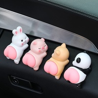 Figurine anti-stress mignonne en résine, modèle animal de dessin animé pour tableau de bord de voiture, unisexe, 5 à 7 ans