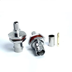 Nhà máy cung cấp bán buôn <span class=keywords><strong>BNC</strong></span> nữ Jack vách ngăn cho lmr240 RG59 H155 rg8x LMR-240 H-155 RG-59 RF Coax kết nối đồng trục - Product Image 3