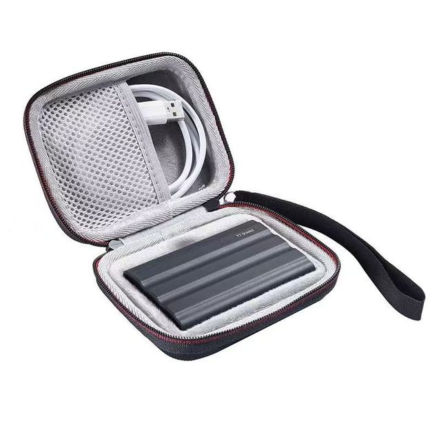 Carrying Case for Samsung T7/T7 Shield/Touch Portable SSD 1TB 2TB 500GB Hard EVA Portable Travel Storage Protective Cover