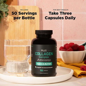 คอลลาเจนเปปไทด์ไฮโดรไลซ์หลายเม็ด150โลโก้กำหนดเองพร้อมวิตามินซีปราศจากกลูเตน - Product Image 6