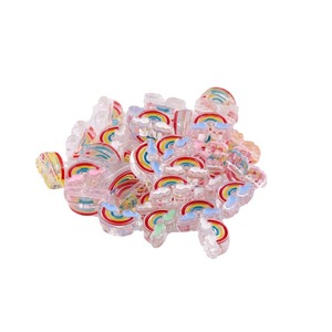 Colorful Transparent Acrylic Rainbow <b>Beads</b> For Jewelry Making Scattered <b>Loose</b> <b>Beads</b> Spring 2024 Yiwu Origin - Product Image 5