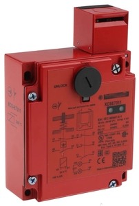 Verrou de sécurité XCSE7311 XCSE, métal, 2NC+1NO, à débrayage progressif, 2 entrées filetées Pg 13 - Product Image 1