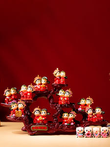 ตู้เก็บไวน์สไตล์ศิลปะพื้นบ้านสุดหรูงานฝีมือจากเรซินสุดสร้างสรรค์สำหรับตกแต่งบ้านสำหรับห้องนั่งเล่นทางเข้าของขวัญแต่งงาน - Product Image 5