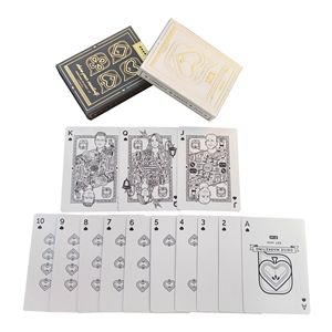Cartes à jouer personnalisées Ted, dorées à chaud, en papier noir, pour poker, échecs et divertissement, origine Guangzhou, emballage en boîte en papier - Product Image 3