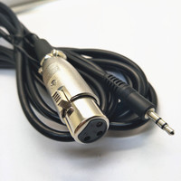 Câble audio stéréo personnalisé 3 broches XLR femelle vers 3,5 mm pour enregistrement en studio et en direct, câble de haute qualité pour microphone