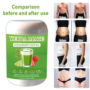 Mezcla de té mate orgánico con sabor a fresa Matcha OEM, soporte digestivo, estilo de vida saludable, polvo de té Matcha Yerba Mate de fresa - Product Image 4