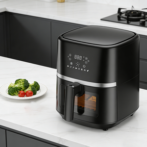<span class=keywords><strong>Friteuse</strong></span> à air électrique numérique 5,5 L <span class=keywords><strong>sans</strong></span> <span class=keywords><strong>huile</strong></span> avec fenêtre de visualisation, réservoir antiadhésif, protection contre la surchauffe, écran LED, appareil électroménager - Product Image 5