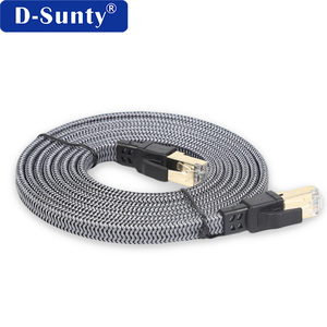 Cable Ethernet CAT8 SFTP Plano Gris D-Sunty, Conector RJ45 Chapado en Oro, Revestimiento de PVC, 40Gbps 2000MHz, Cable de Conexión para Router/PC/Juegos - Product Image 2