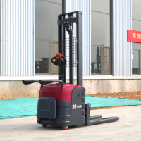 Chariot élévateur électrique à palettes avec élévateur hydraulique, capacité 3,5T, hauteur de levage 6m, batterie lithium-ion, certifié CE, garde-corps