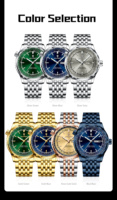 VVS Luxe Montre Homme Affaires Quartz Charm Date Lumineux Étanche Alliage Acier Inoxydable 43mm 22mm OEM ODM Low MOQ
