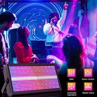 Luz Estroboscópica LED de 200W con 48+8 Segmentos, con Estuche de Transporte, Efectos de Luz RGBW para DJ, Fiestas, Espectáculos y Clubes