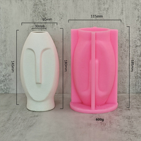 Moule en silicone style nordique Early Riser pour vase, porte-stylo, pots de fleurs, jardinières, boîte de rangement en ciment, décorations et moulures pour la maison