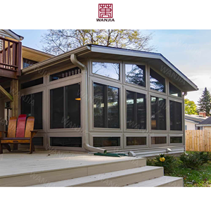 Véranda en aluminium n°1, design moderne, maison en verre extérieure, jardin d'hiver <span class=keywords><strong>4</strong></span> saisons pour application extérieure - Product Image 3