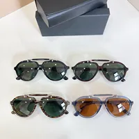 Lunettes de soleil de luxe rétro pour hommes, monture en acétate de haute qualité, style business décontracté