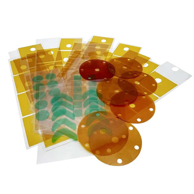 LS Die Cut Goldfinger Amber PI Grünes Polyester-Isolier klebeband mit hoher Temperatur beständigkeit