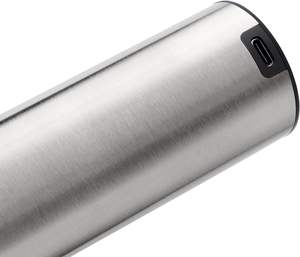 Ensemble ouvre-bouteille électrique de luxe rechargeable par USB Tire-bouchon automatique en acier inoxydable Coupe-feuille Logo personnalisé - Product Image 3