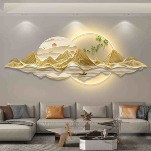 <span class=keywords><strong>Peinture</strong></span> décorative en acrylique HD avec impression UV 3D, lumineuse à LED, pour salon, style nature morte, en métal, avec éclairage LED intégré, effet cristal - Product Image 3