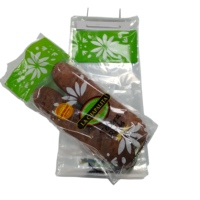 Bolsas de pan de LDPE de grado alimenticio con base acanalada para exhibición en panadería, empaque de sándwiches y panes, almacenamiento transparente e higiénico