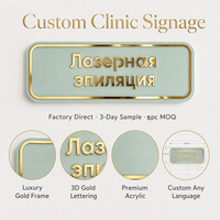 Plaques de nom personnalisées en acrylique vert menthe et or pour maisons, appartements commerciaux et dortoirs – Décoration moderne et élégante, facile à installer