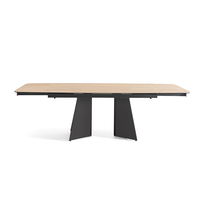 Table à manger rectangulaire extensible en pierre frittée de haute qualité, prix de gros, pour 6 personnes, usage hôtelier, personnalisable