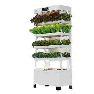 Kit de sistema hidropónico vertical de 4 capas para plantas de hoja, lechuga, sistema de cultivo hidropónico de interior automático para el hogar