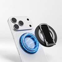 Support de téléphone magnétique flexible et étanche avec anneau rotatif à 360° pour fixation sur bureau