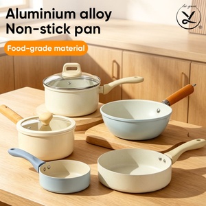 Olla para Sopa de Aluminio Fundido Antiadherente al por Mayor, Olla de Alta Calidad con Tapa de Vidrio para Restaurante - Product Image 1