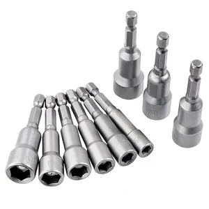 Quick Release Magnetic Screwdriver Bit Holder 1/4" Hex Shank 6mm-14mm Electric Screwdriver Sleeve Drill Bit