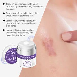 Crema de Silicona para Cicatrices 50g, Marca Privada OEM, Grado Médico, Aplana y Desvanece Cicatrices Queloides, Quemaduras y Quirúrgicas - Product Image 4