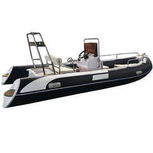 Bote <span class=keywords><strong>de</strong></span> <span class=keywords><strong>Pesca</strong></span> Inflable <span class=keywords><strong>de</strong></span> Fibra <span class=keywords><strong>de</strong></span> Vidrio <span class=keywords><strong>de</strong></span> 4.8 Metros (16 Pies) con Consola Central y Motor Fuera <span class=keywords><strong>de</strong></span> Borda para Aguas Oceánicas, Usado, <span class=keywords><strong>en</strong></span> <span class=keywords><strong>Venta</strong></span> - Product Image 2