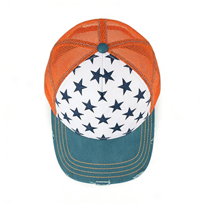 หมวกเบสบอลสไตล์วินเทจสปอร์ตสตรีท 5 ชิ้น ผ้าแคนวาสผสมตาข่ายด้านหลัง น้ำหนักเบา ปรับได้ด้วยหัวเข็มขัดโลหะ เหมาะสำหรับทุกเพศ - Product Image 4