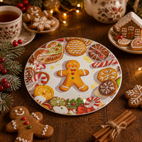 Assiettes en papier jetables rondes personnalisées de 10 pouces pour la cuisine, le dîner, les mariages, Noël, les anniversaires, les fêtes, les restaurants