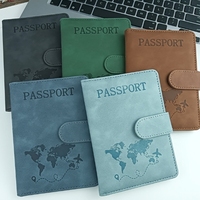 Porte-passeport carré de mode anti-magnétique avec accessoire de voyage imprimé typographie en cuir PU de couleur changeante semblable à la peau