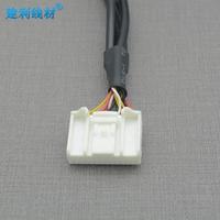Câble adaptateur aviation 16 broches 4x4 broches - Gaine en PVC stable pour système de caméra de véhicule MDVR/DVR multi-caméras (emballé en bobine)