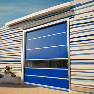 Puerta enrollable resistente al fuego Cortina de humo de tela inorgánica de alto rendimiento Obturador enrollable contra incendios - Product Image 4