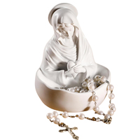 Nouveau Design Mary Souvenir Statue Résine Catholique Décoration de La Maison Madonna Boîte À Bijoux