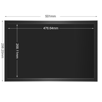 Monitor Layar Sentuh Resistif Industri 21,5 Inci USB VESA Wall Mount Casing Logam VGA BNC Hitam