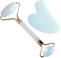 Gua Sha outil Facial, pierre de Jade naturelle, planche de Guasha pour traitement des points de déclenchement de thérapie d'acupuncture de SPA