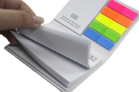 Ensemble de bloc-notes autocollant de marque personnalisée mignon ensemble de notes autocollantes pour la promotion de l'utilisation de cadeaux pour le bureau et l'école
