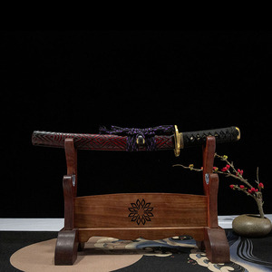 Espada Samurai Corta Demon Shadow Wakizash de 55CM, Forjada en Longquan, Acero T10, Regalo de Alta Gama para Hombre, Colección, Accesorio COS - Product Image 3
