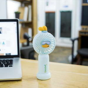 Multifunctional Mini Handheld Fan <b>Three</b> Speeds Battery Rechargeable Mini Fan Portable Wearable Fans for Gift Children - Product Image 2
